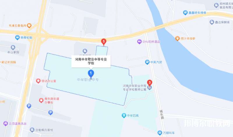 中牟縣職業(yè)中等專業(yè)學校地址，乘車路線