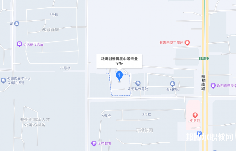 鄭州創(chuàng)新科技中等專業(yè)學(xué)校地址，乘車路線