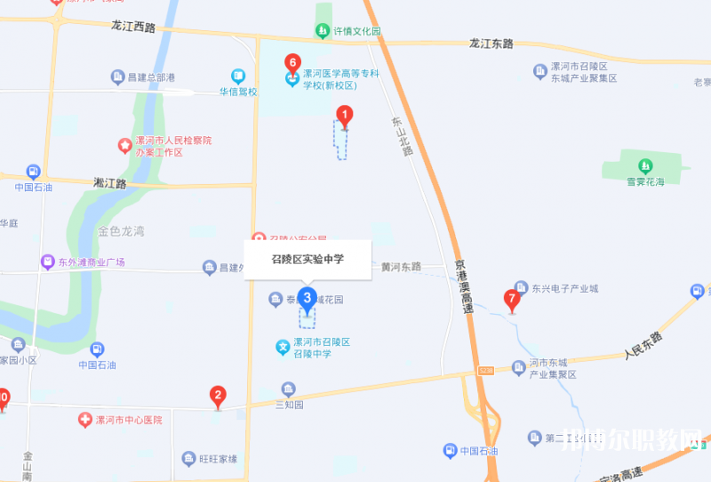 漯河市召陵區(qū)中等專業(yè)學(xué)校地址，乘車路線