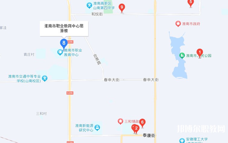 淮南經(jīng)濟技術(shù)學校地址，乘車路線