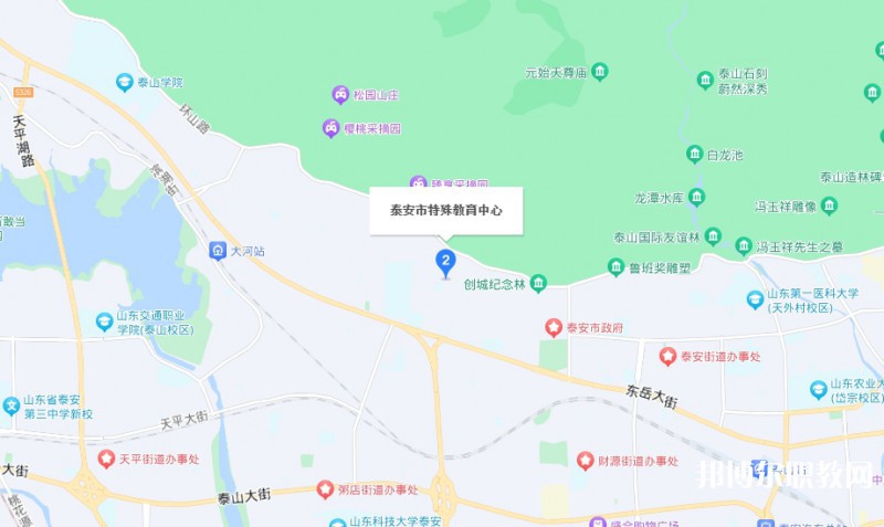 泰安市特殊教育中心地址，乘車路線