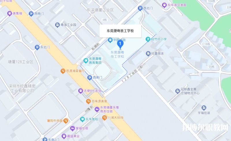 東莞市灝粵技工學(xué)校地址，乘車路線